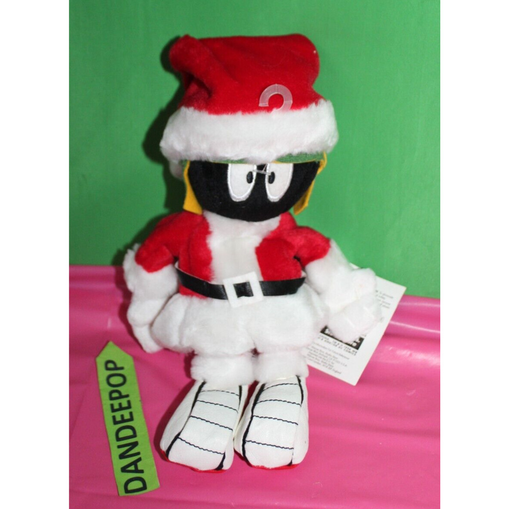 Warner Bros Santa Marvin The Martian Bean Bag Plush With Tags 1998 Looney Tunes